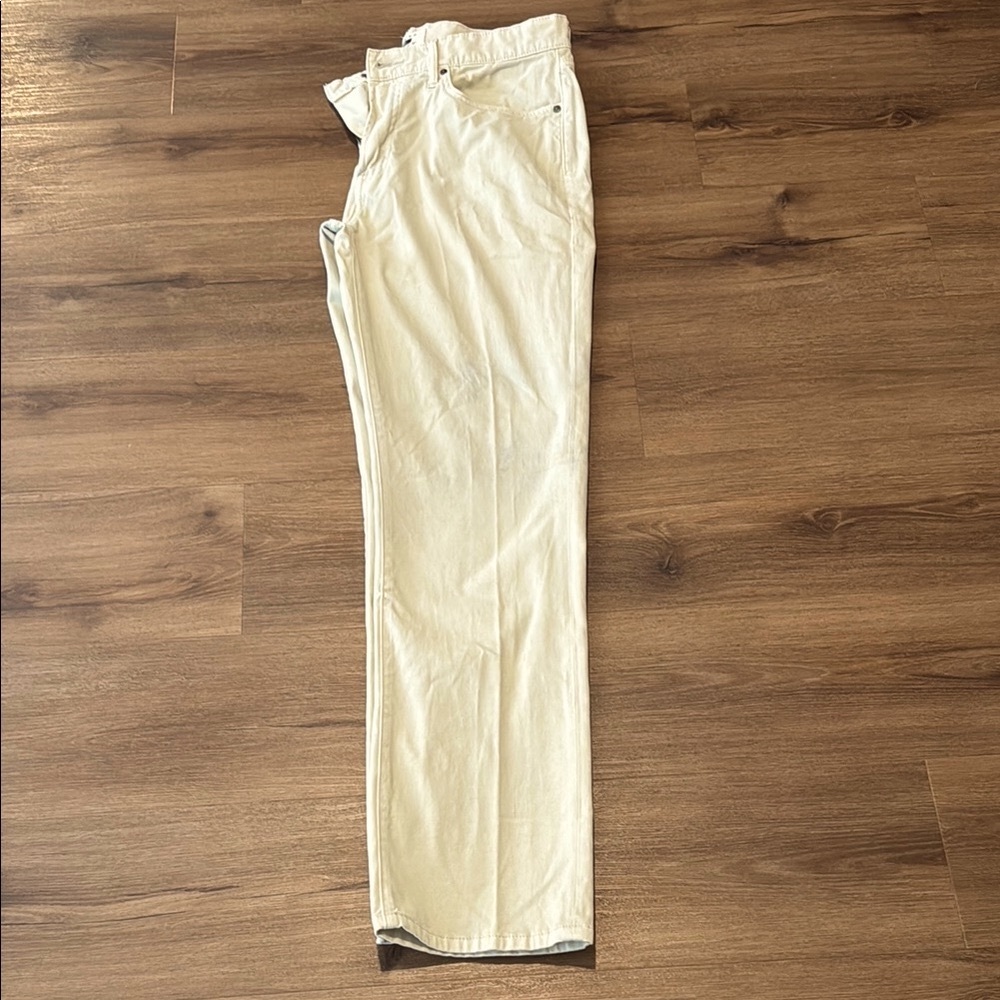 Joseph Abboud Men's Classic Fit Straight Leg Tan Chinos. 34wx32l